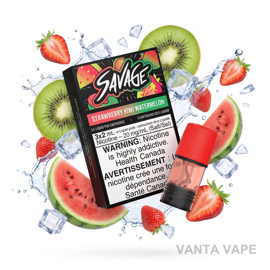 STRAWBERRY KIWI WATERMELON SAVAGE STLTH POD PACK