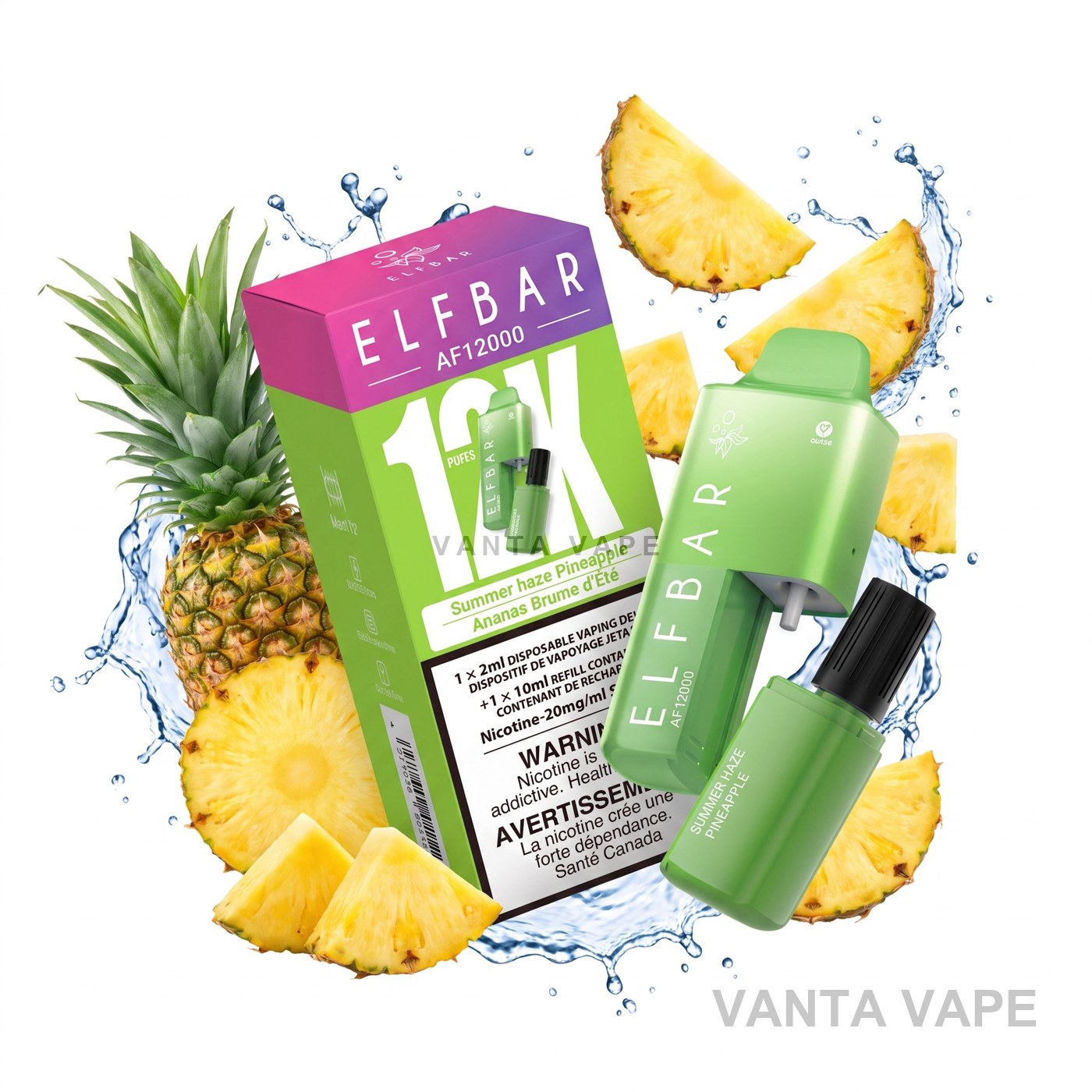SUMMER HAZE PINEAPPLE ELF BAR AF12000