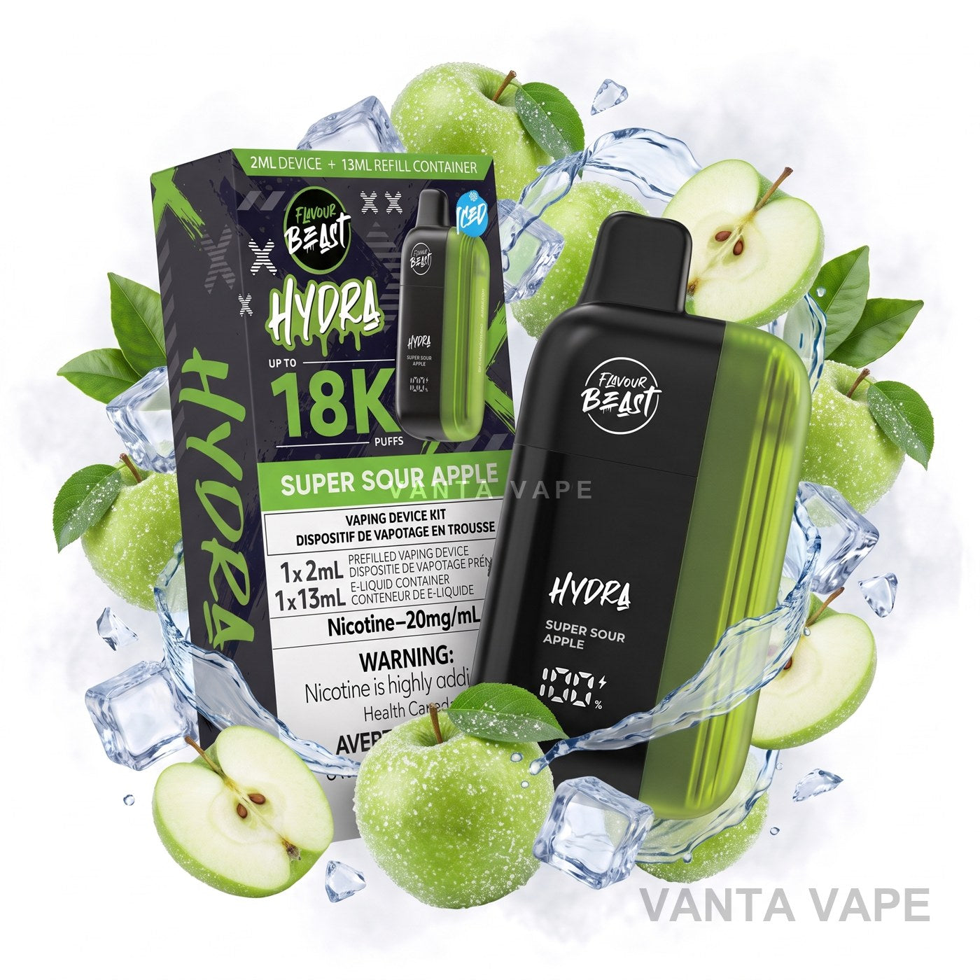 SUPER SOUR APPLE FLAVOUR BEAST HYDRA