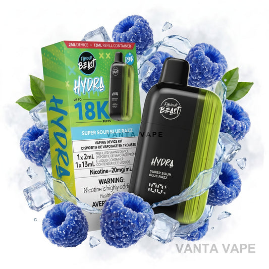 SUPER SOUR BLUE RAZZ FLAVOUR BEAST HYDRA