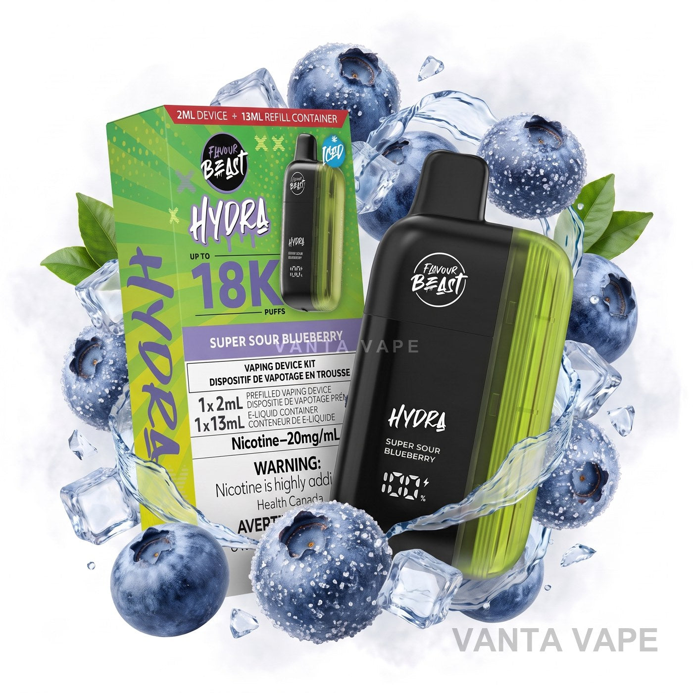 SUPER SOUR BLUEBERRY FLAVOUR BEAST HYDRA