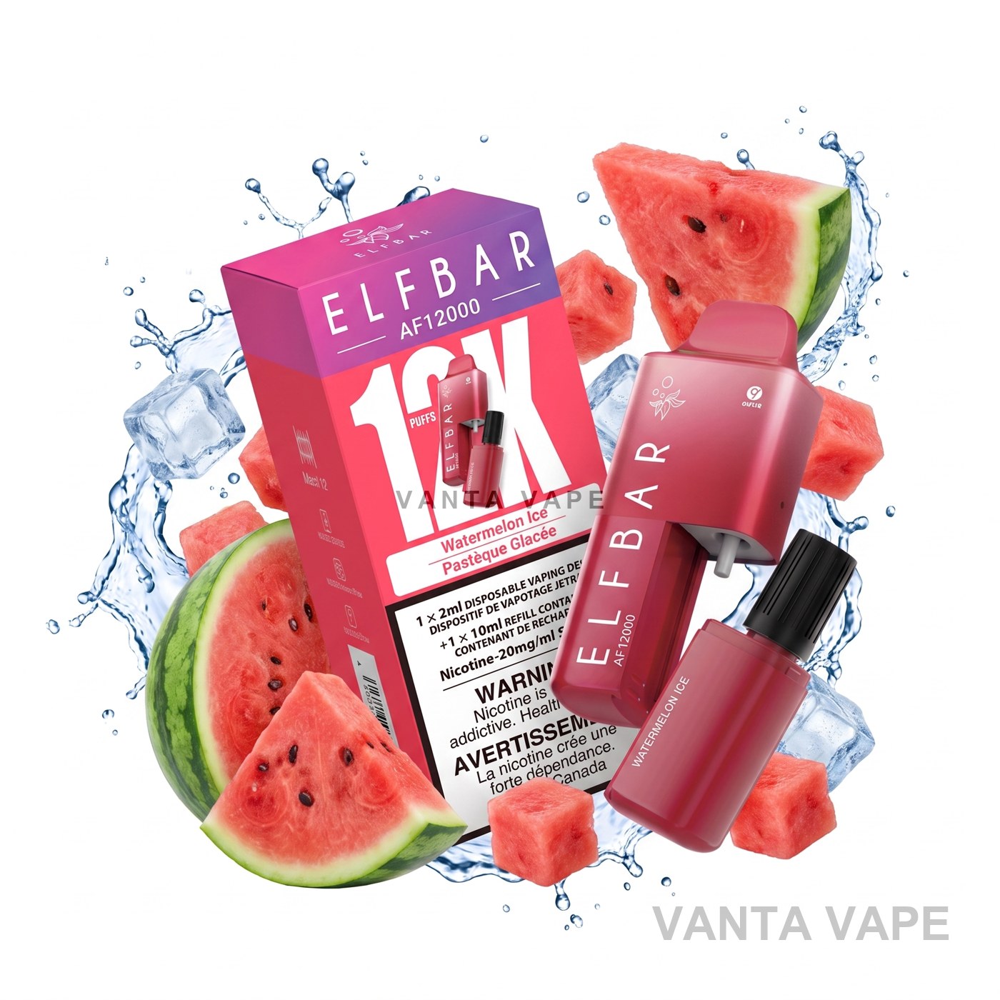 WATERMELON ICE ELF BAR AF12000