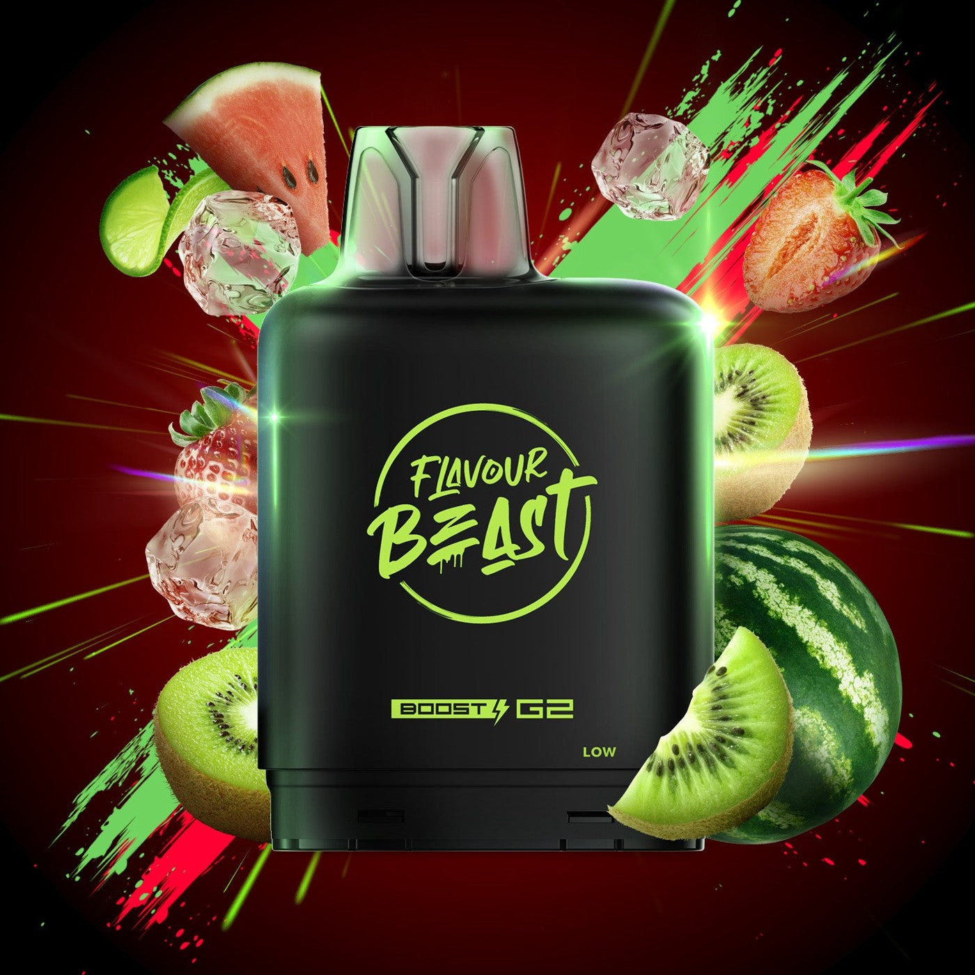 WATERMELON STRAWBERRY KIWI (ICED) LEVEL X BOOST G2 32K POD