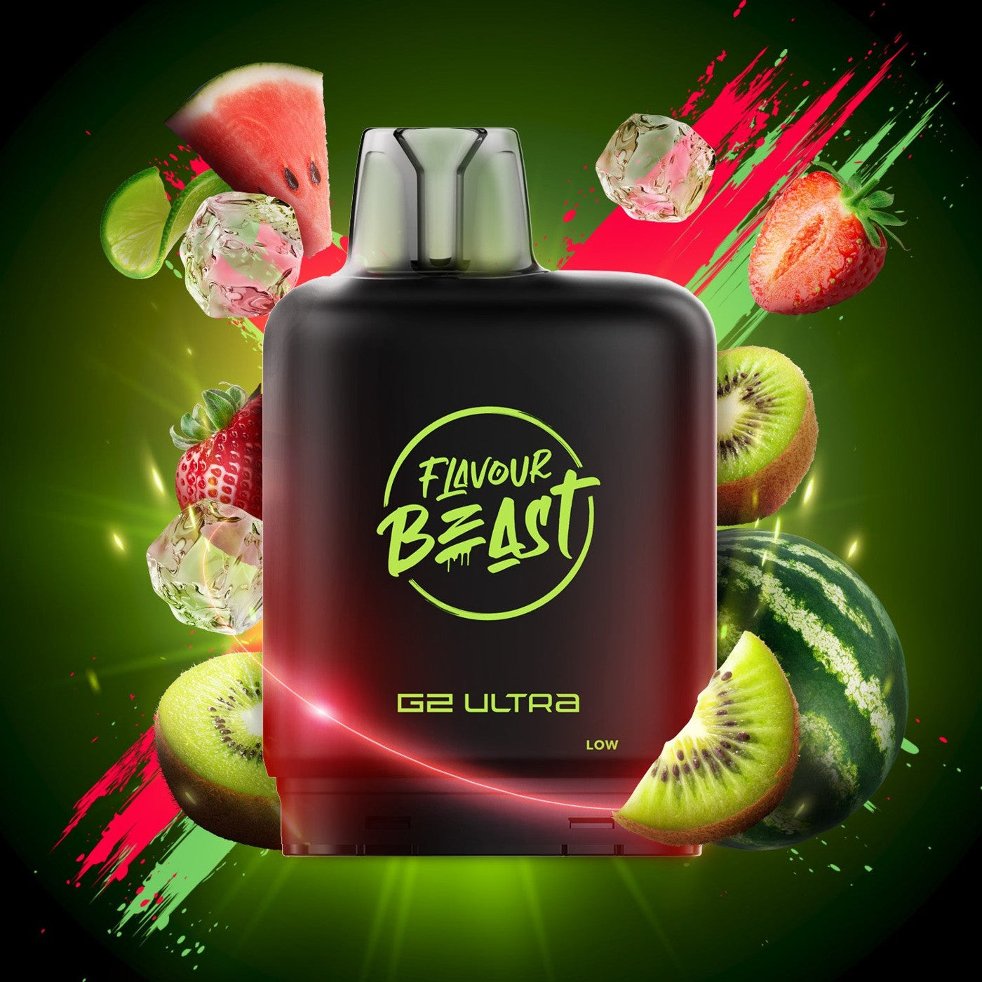 WATERMELON STRAWBERRY KIWI (ICED) LEVEL X G2 ULTRA 50K POD