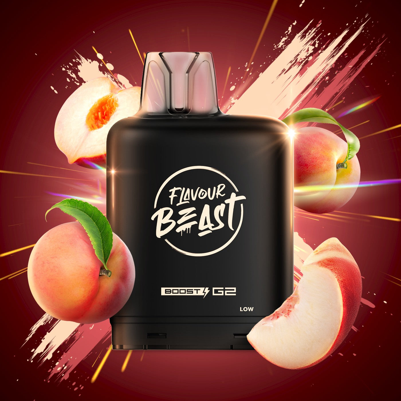 WICKED WHITE PEACH LEVEL X BOOST G2 32K POD